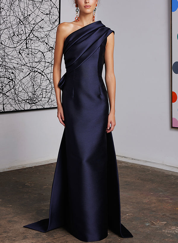 One-Shoulder Sheath/Column Gown for the Mother of the Bride-BMbridal
