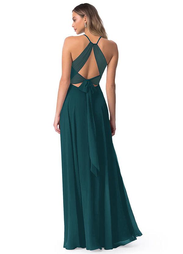 open back lace and mesh bridesmaid dress Open-Back Lace and Mesh Bridesmaid Dress