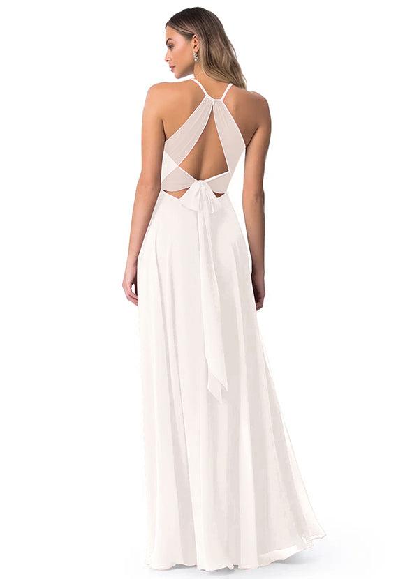 A-Line Chiffon Bridesmaid Dresses Featuring Open Back
