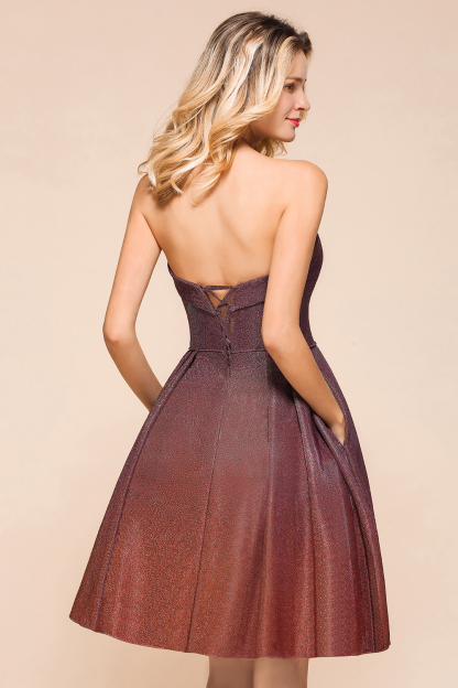BMbridal Ombre Sequins Sweetheart Short Prom Dresses Online
