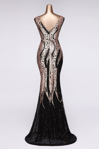 BMbridal Gorgeous Sequined Square-Neck Mermaid Prom Dresses Sleeveless Online