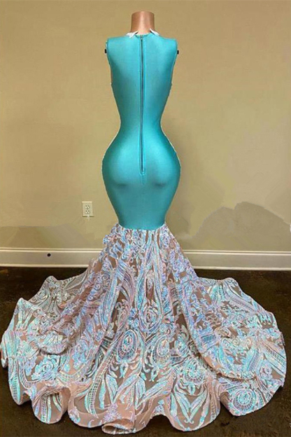 Bmbridal Sequins Mermaid Prom Dress Long Special Design