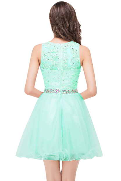 BMbridal A-line Knee-length Tulle Prom Dress with Appliques