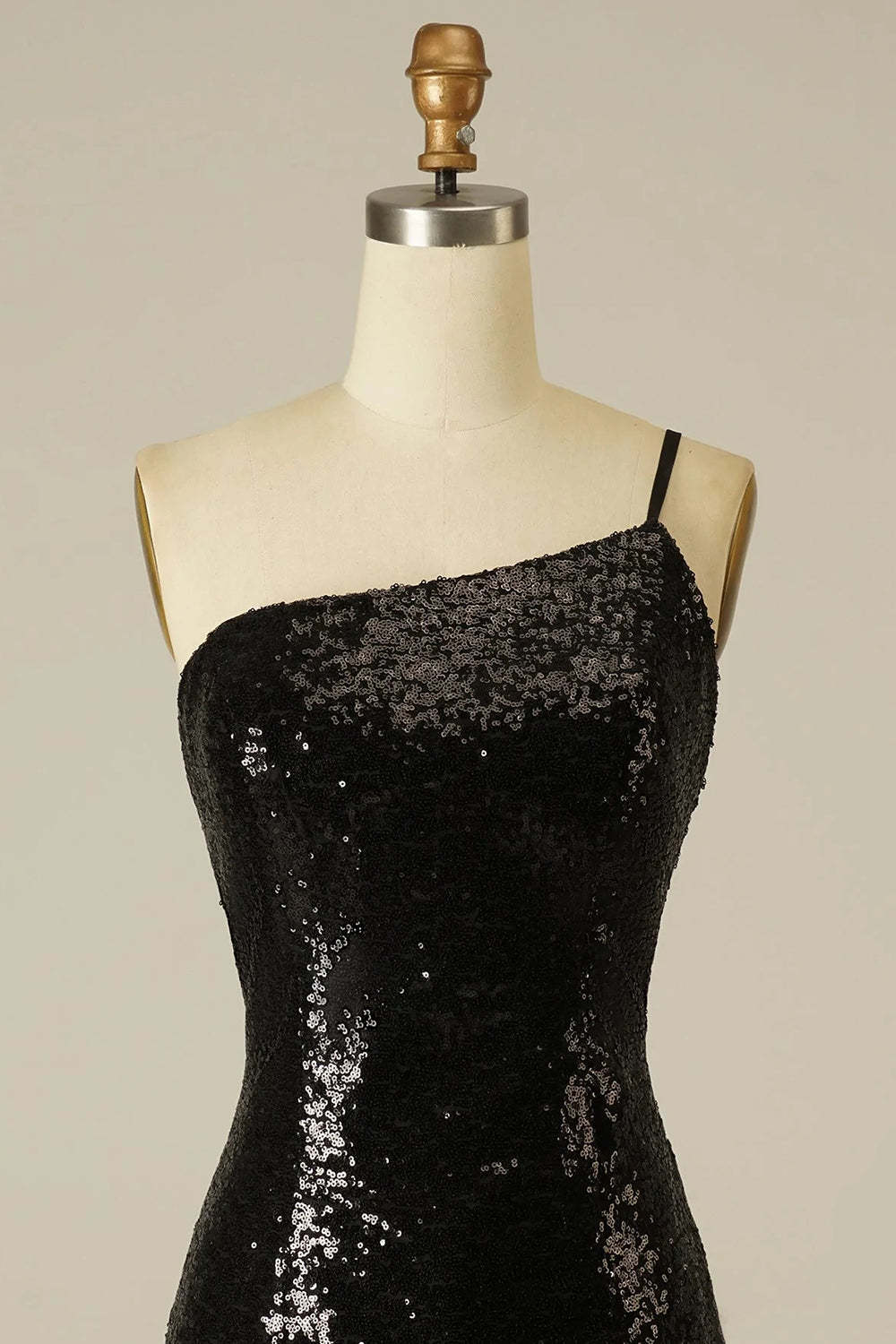 Royal Blue Glitter One Shoulder Tight Homecoming Dress
