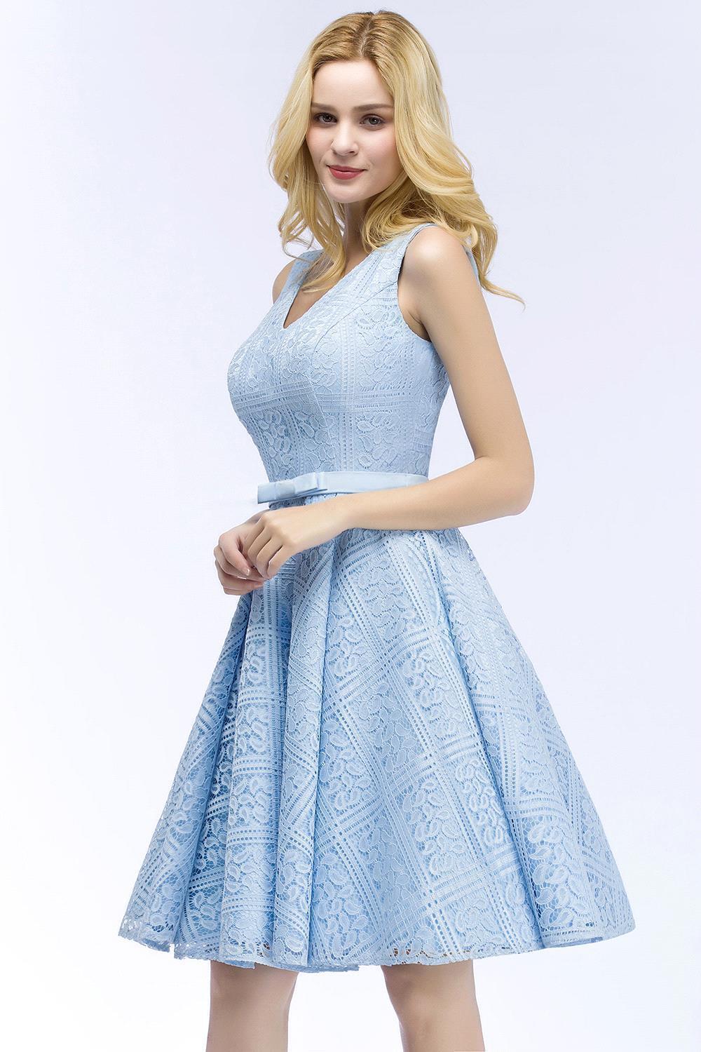 BMbridal Lovely A-line Lace Knee-Length Homecoming Dress