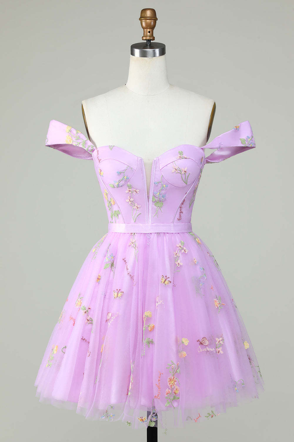 Champagne Cute A Line Sweetheart Short Homecoming Dress