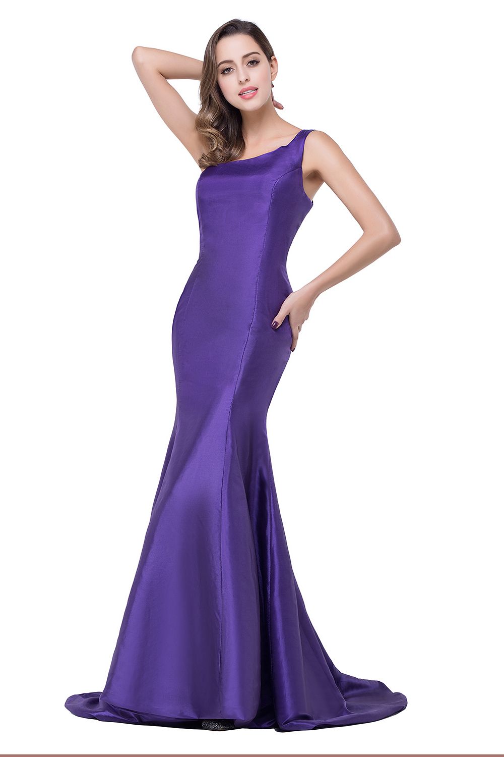 BMbridal One Shoulder Red Mermaid Long Party Gowns