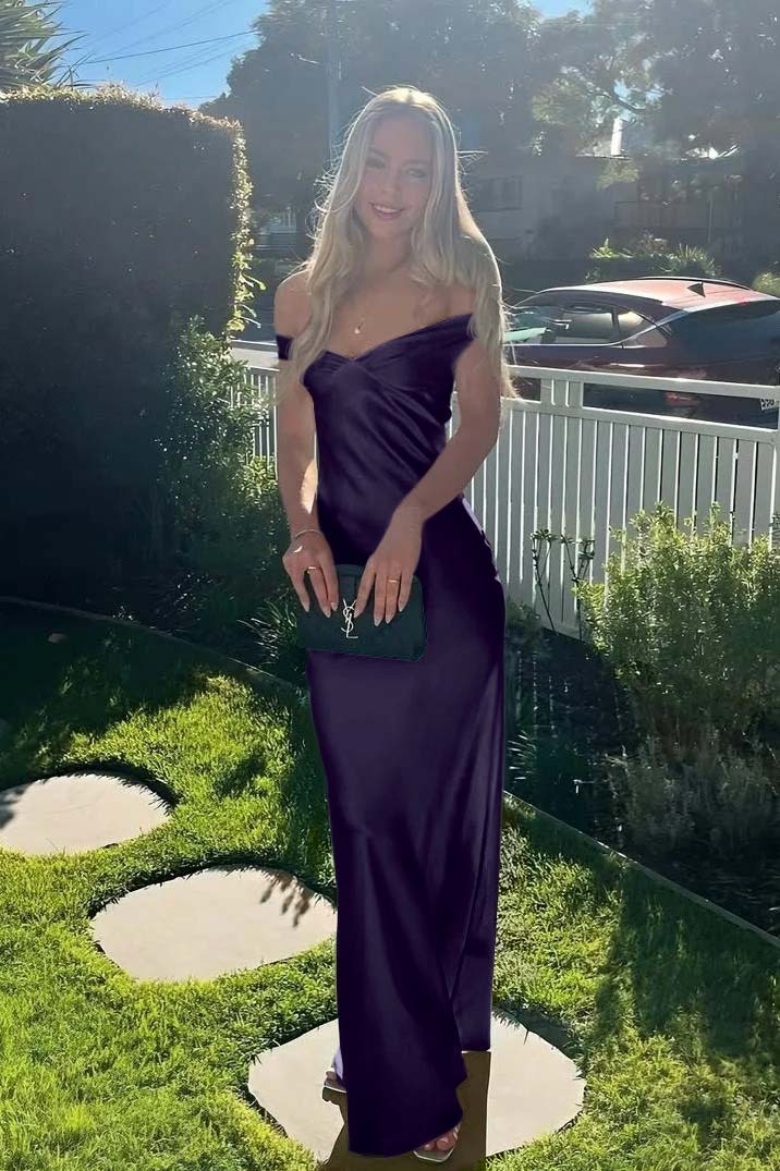 Off the Shoulder Sleeveless Strapless Long Prom Dress With Pleated