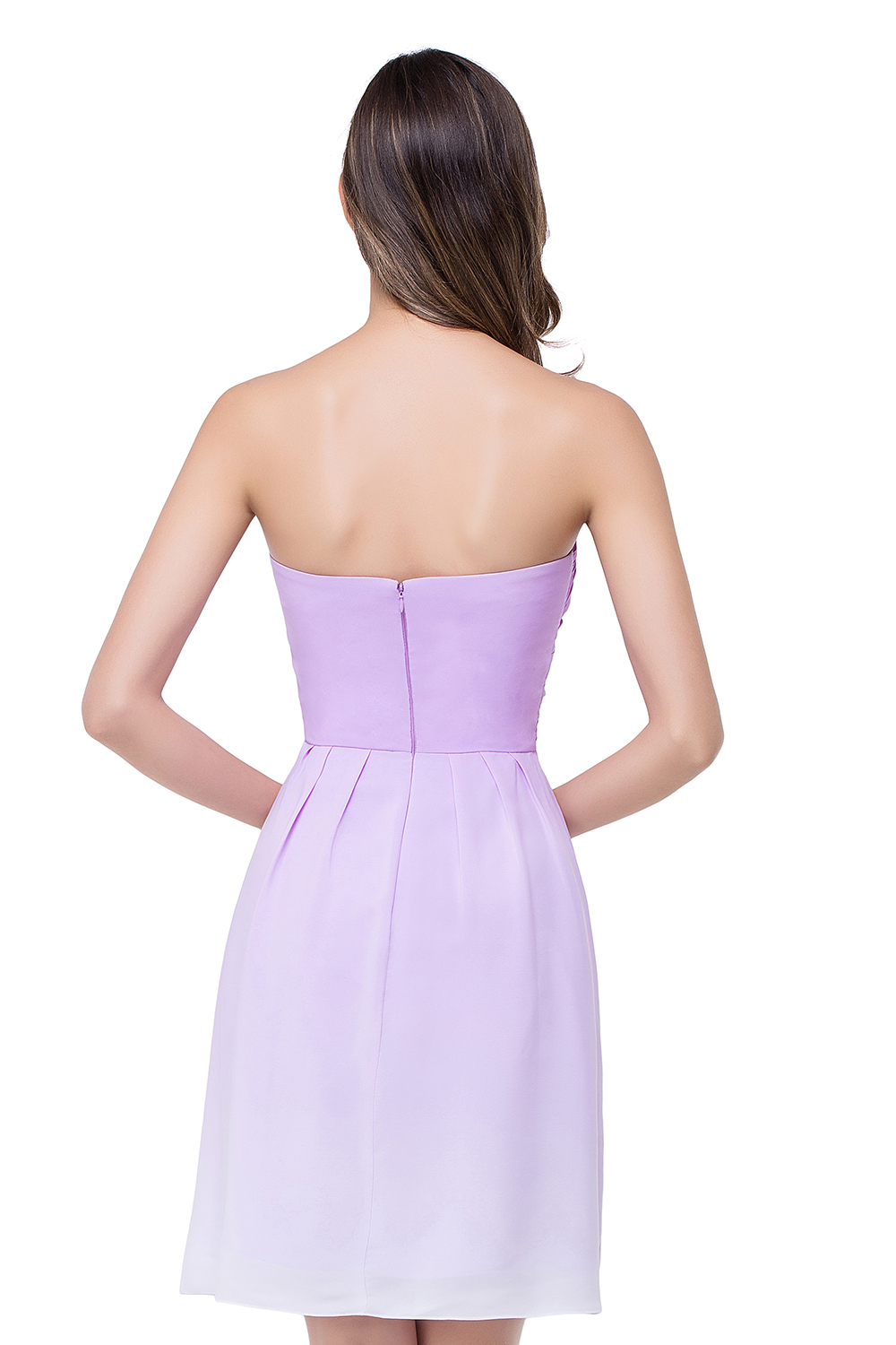 BMbridal A-line Strapless Chiffon Bridesmaid Dress with Draped
