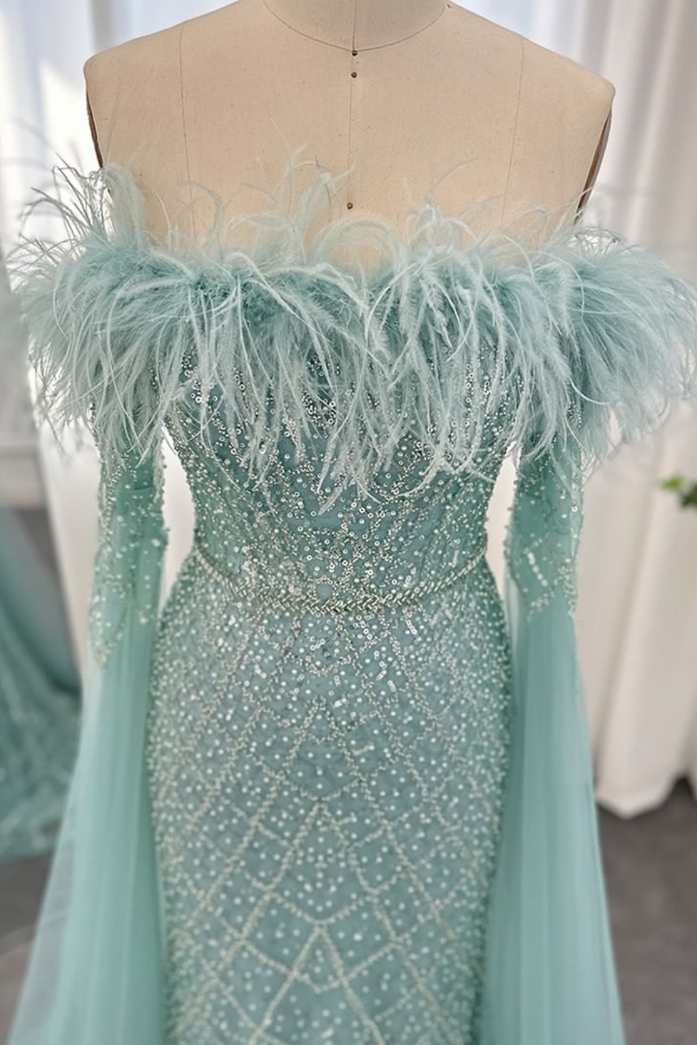 Bmbridal A-Line Strapless Floor-Length Sleeveless Prom Dresses with Appliques