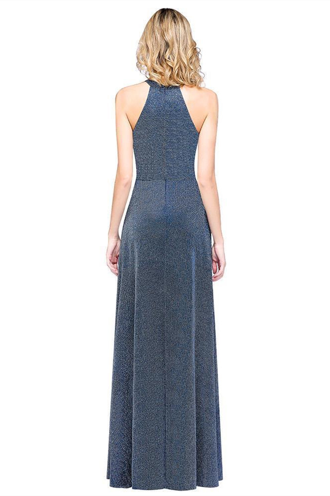 BMbridal Fashion A-Line Halter Sleeveless Evening Dress