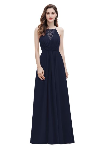 BMbridal Sexy V-neck Burgundy Chiffon Bridesmaid Dress Spaghetti Straps Lace Sequins Evening Dress