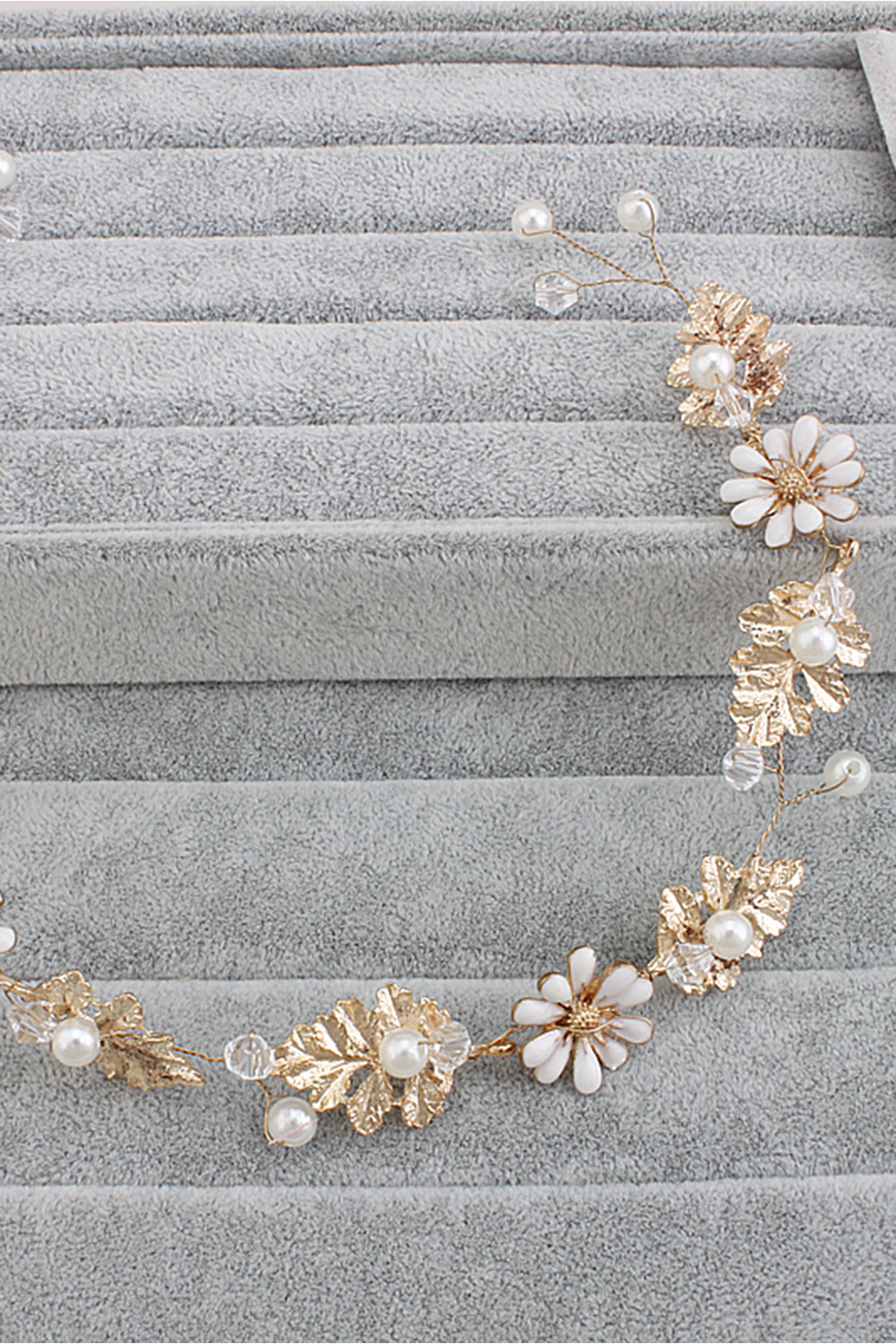 BMbridal Pretty Alloy Imitation Pearls Party Hairpins Headpiece with Crystal-BMbridal