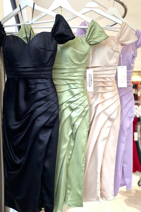 BMbridal Sage Off-the-Shoulder Short Prom Dress Sheath