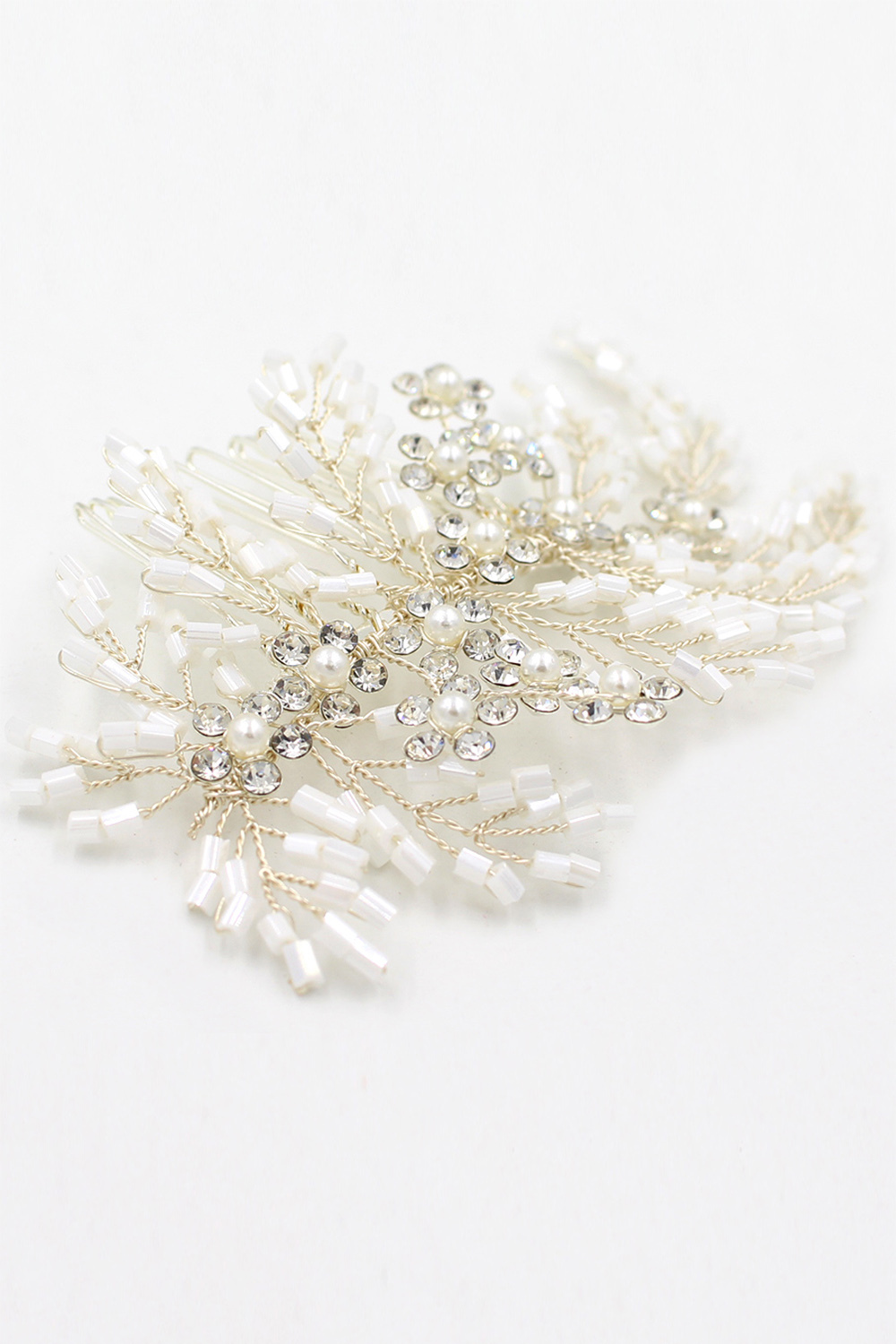 BMbridal Elegant Alloy Imitation Pearls Special Occasion Combs-Barrettes Headpiece with Rhinestone-BMbridal