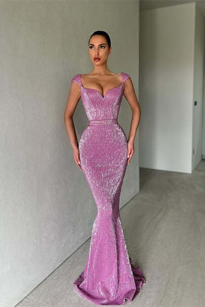 Designer Sequined Sleeveless Mermaid Prom Dress-BMbridal.com