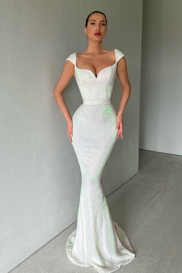 Designer Sequined Sleeveless Mermaid Prom Dress-BMbridal.com