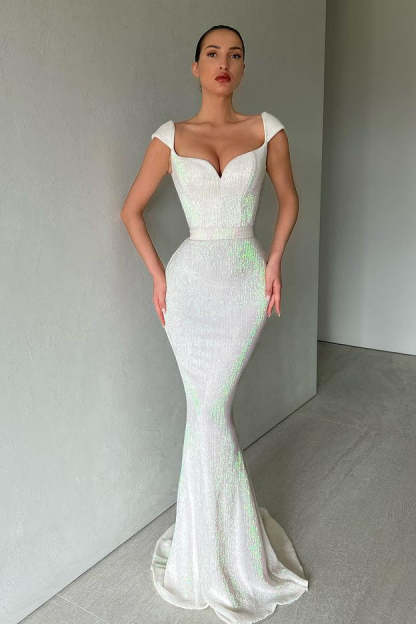 Designer Sequined Sleeveless Mermaid Prom Dress-BMbridal.com