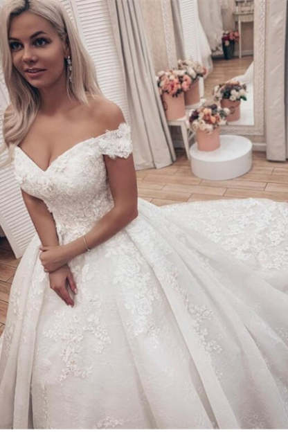 Designer wedding dresses princess | Wedding dresses in lace-BMbridal.com