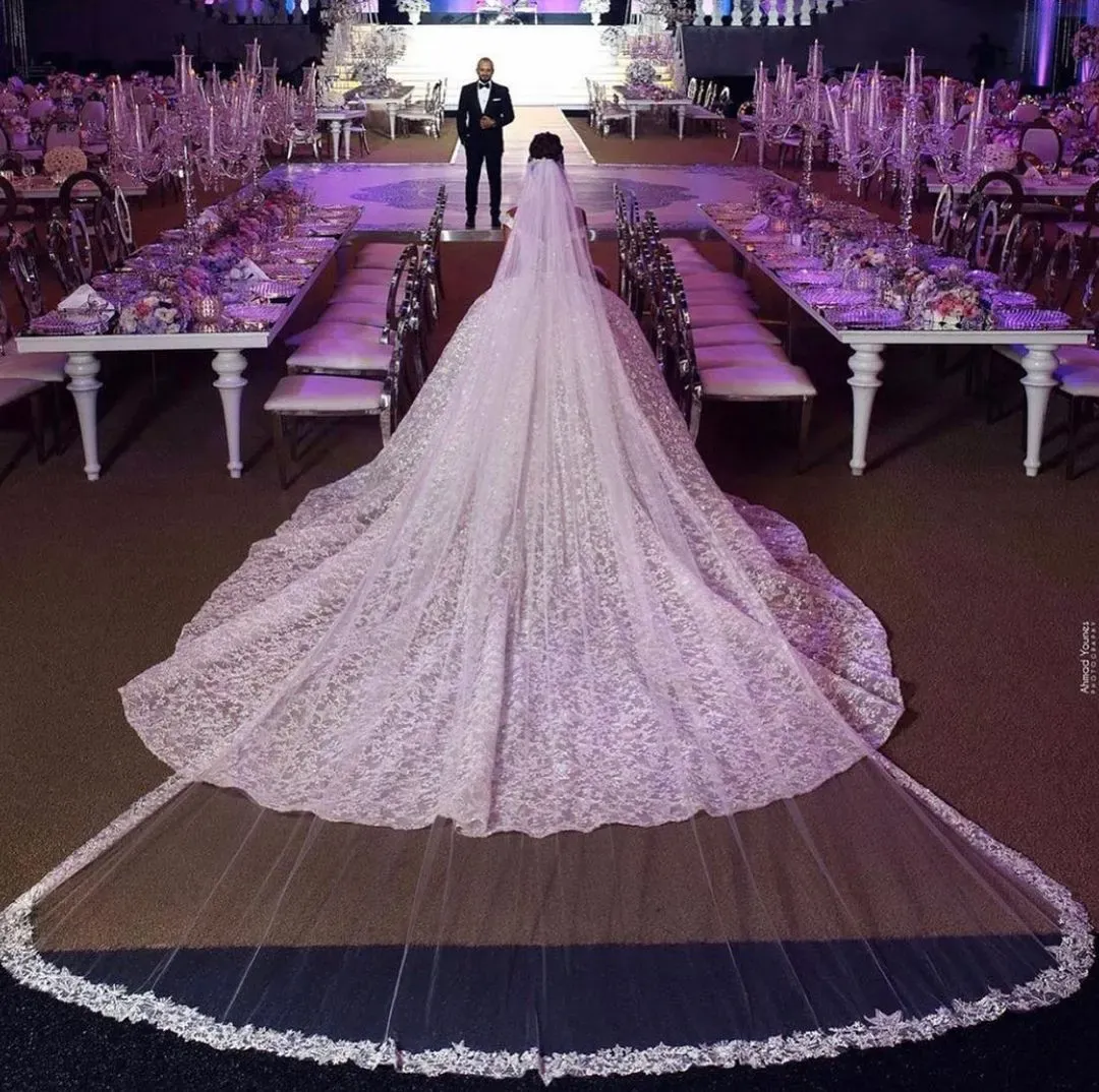 Modest Lace Long Princess Off-the-Shoulder Wedding Dress