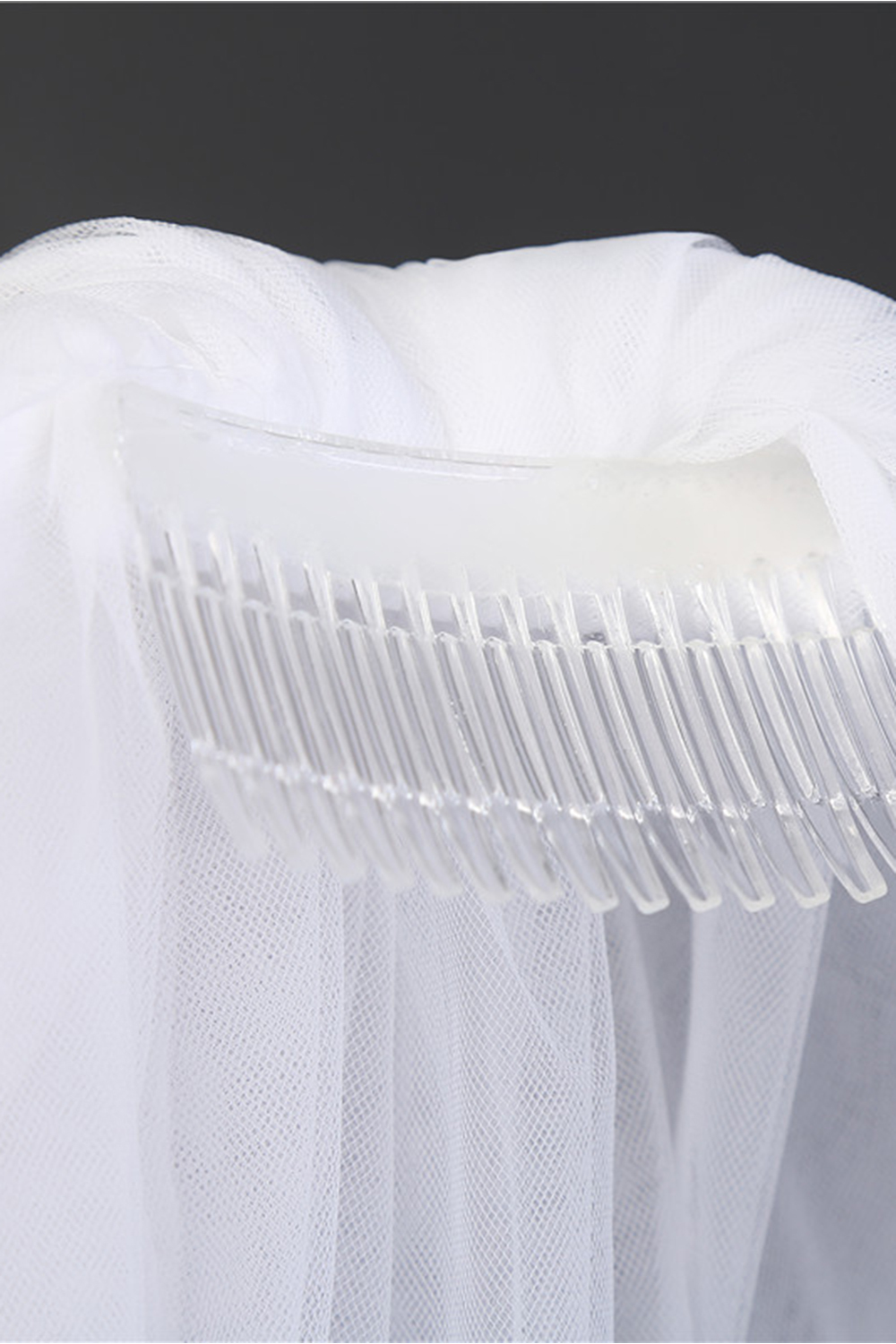 BMbridal Affordable Tulle Cut Edge Wedding Veil-BMbridal