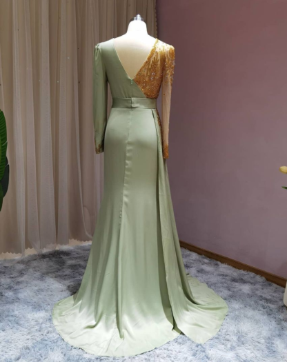 Elegant Evening Dresses with Sleeves Long Prom Dresses-BMbridal.com