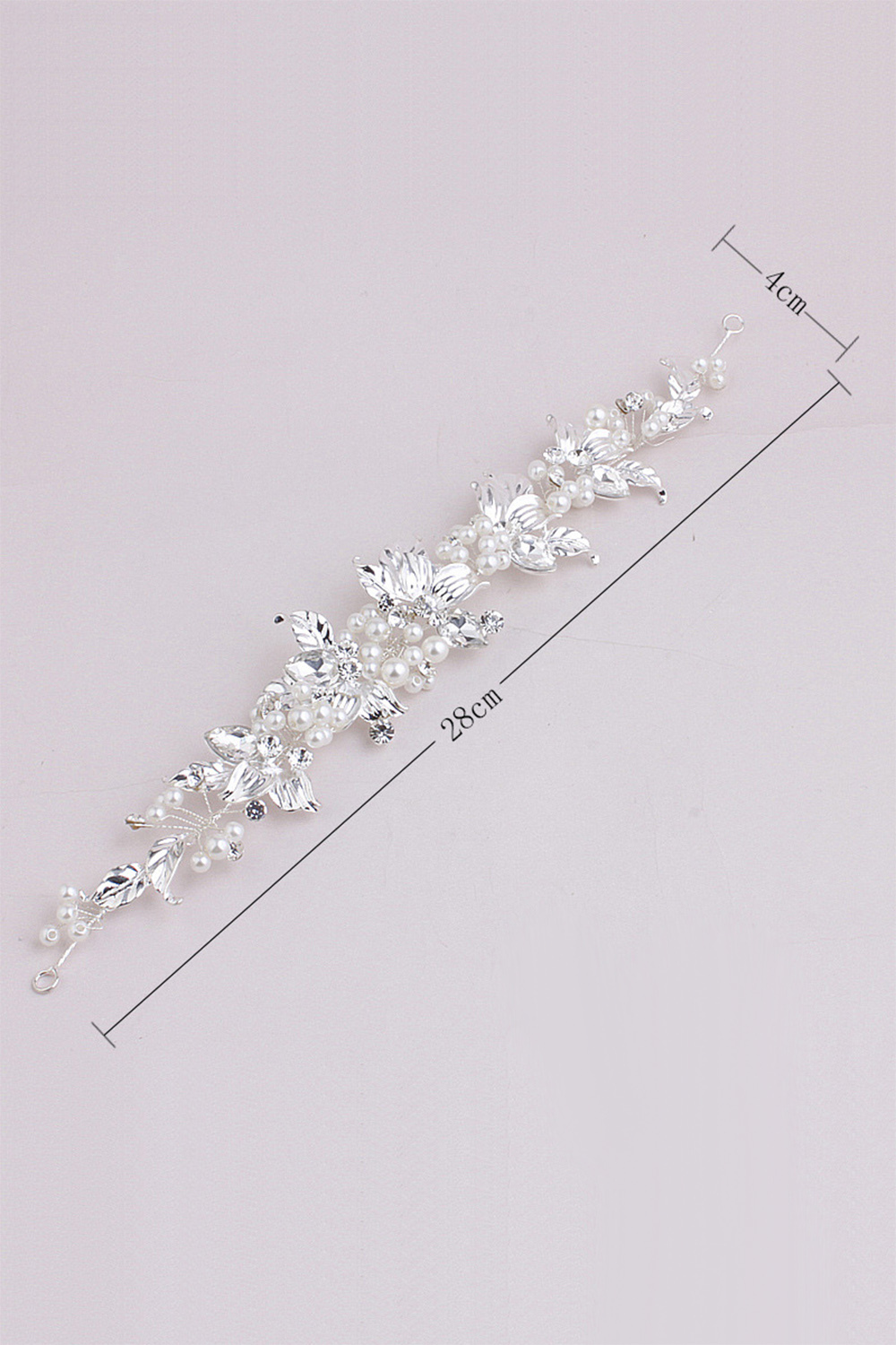 BMbridal Glamourous Alloy Imitation Pearls Special Occasion Hairpins Headpiece with Rhinestone-BMbridal