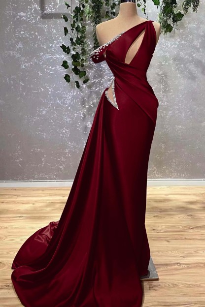 Lilac Off the Shoulder Sleeveless Mermaid Prom Dress With Beading