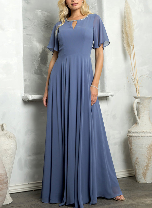 Floor-Length Chiffon Bridesmaid Dresses
