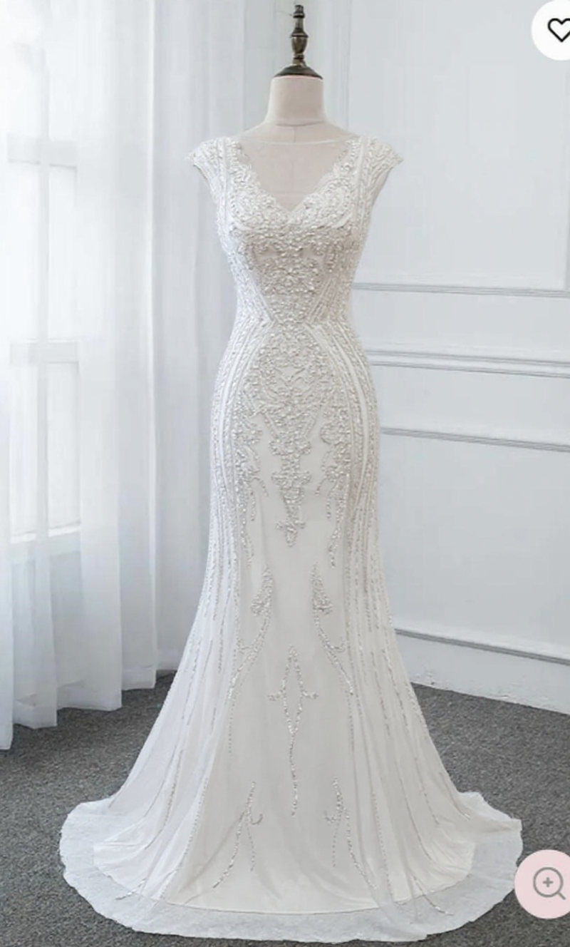 BMbridal Glamorous Jewel Black Mermaid Prom Dresses with Appliques Rhinestones