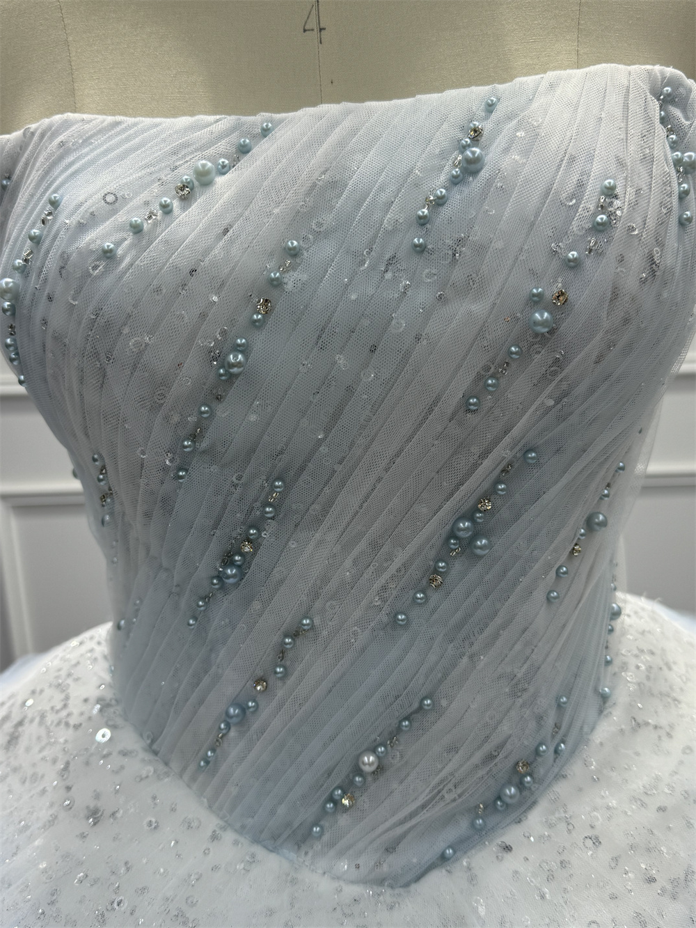 Glamorous Wide Strap Open Back Mermaid Wedding Dress with Lace Appliques