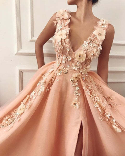 New Evening Dresses Long V Neck | Prom Dresses-BMbridal.com
