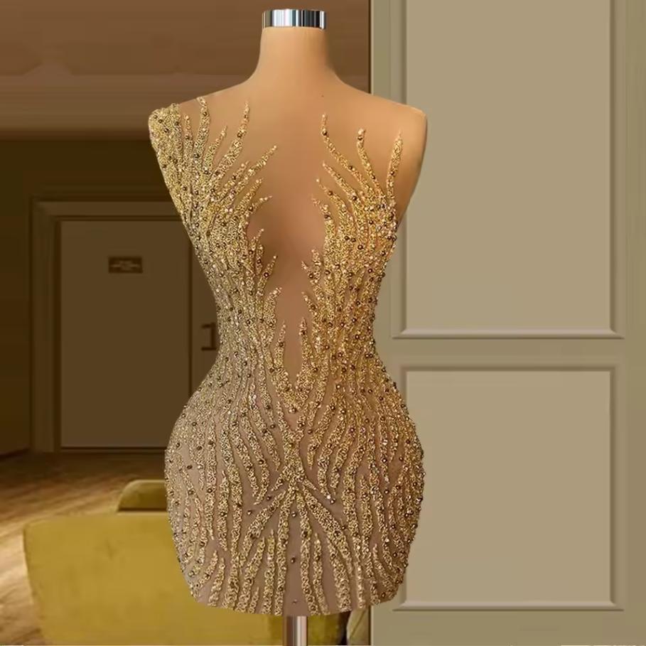glitter Prom dress skirt champagne hot sale