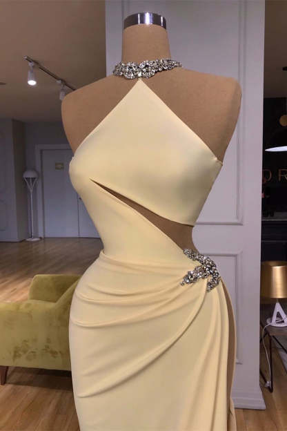 Simple Elegant Sleeveless Long Evening Dress-BMbridal.com