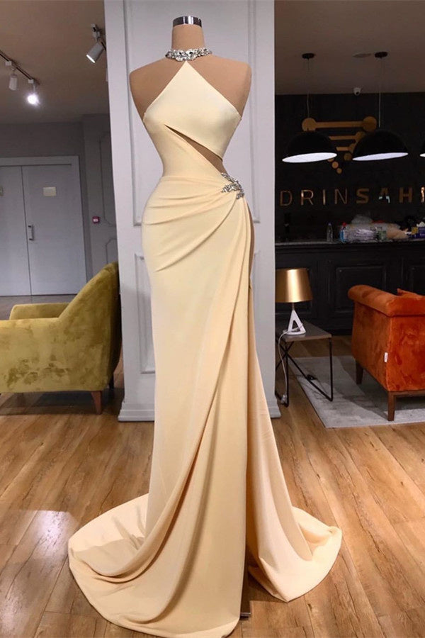 Simple Elegant Sleeveless Long Evening Dress-BMbridal.com