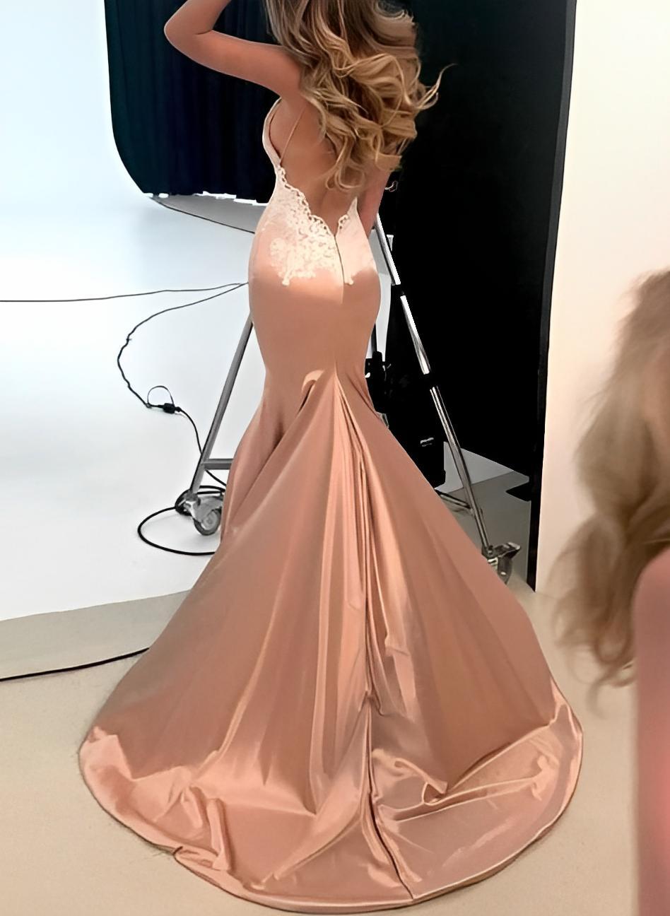 backless bridesmaid dress Leely Women Black Bridesmaid Dress Satin Halter Mermaid Backless Wedding Guest Dress