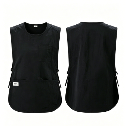 ZITY Blouse Femme de ménage, Blouse de Travail sans Manches Femme