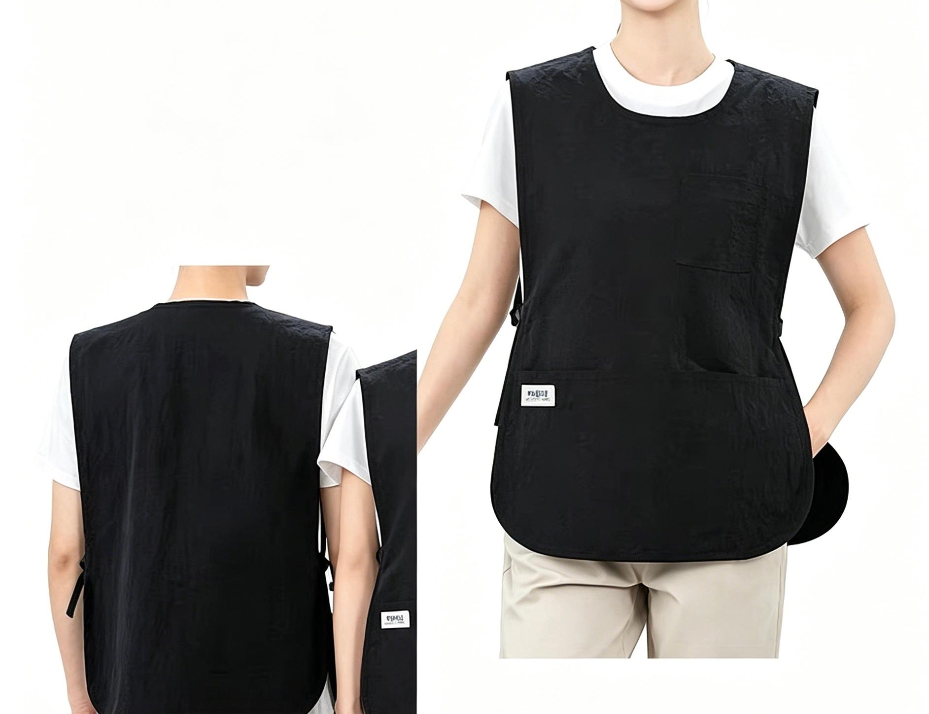 ZITY Blouse Femme de ménage, Blouse de Travail sans Manches Femme