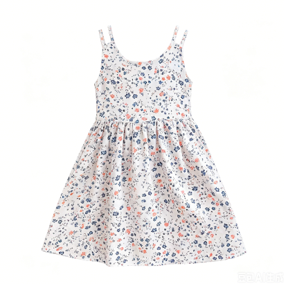 SWISSWELL Toddler Girls' Woven Floral Sleeveless A-Line Casual Dress