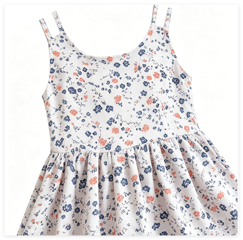 SWISSWELL Toddler Girls' Woven Floral Sleeveless A-Line Casual Dress