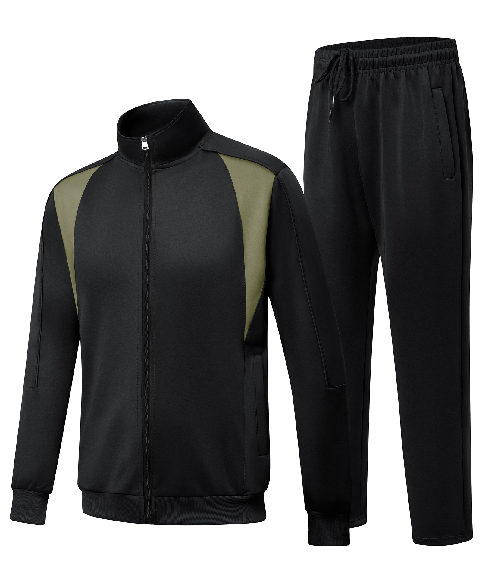 SWISSWELL Men's Full Zip Tracksuits 2 Piece Set-ZPK006104