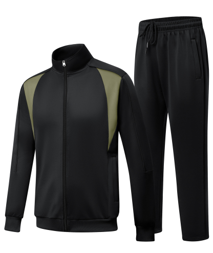 SWISSWELL Men's Full Zip Tracksuits 2 Piece Set-ZPK006104