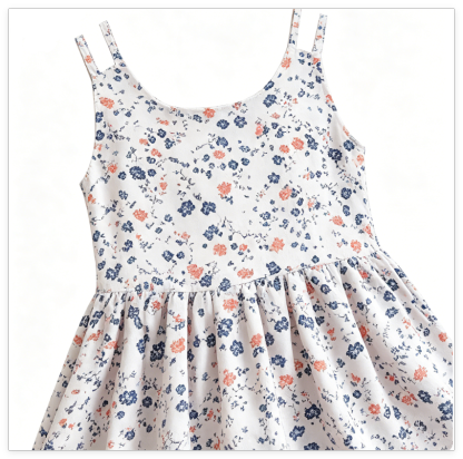 SWISSWELL Toddler Girls' Woven Floral Sleeveless A-Line Casual Dress