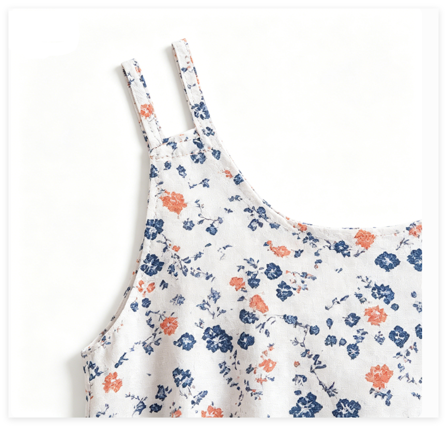 SWISSWELL Toddler Girls' Woven Floral Sleeveless A-Line Casual Dress