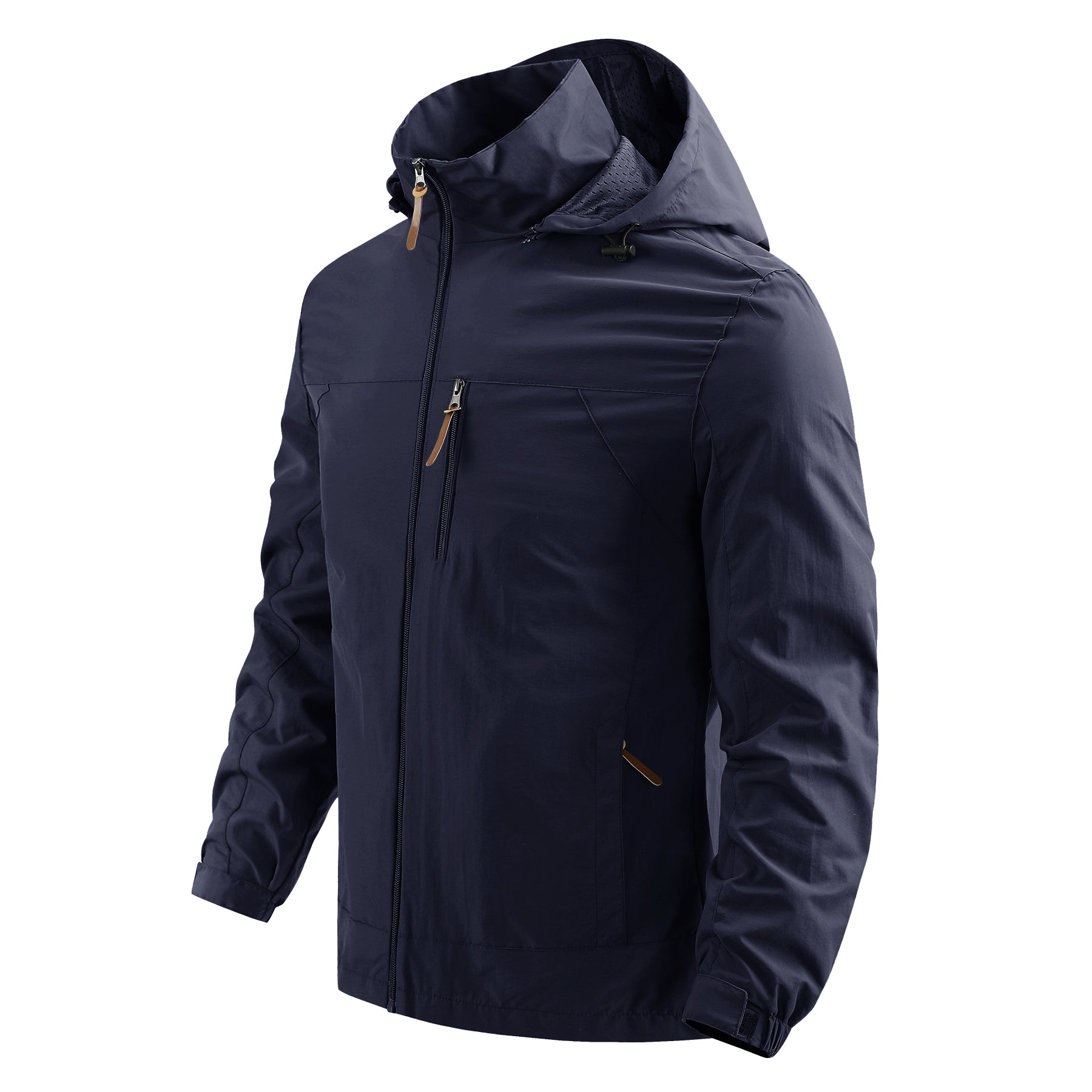 SWISSWELL Men's Hooded Windbreaker Top Thin Jacket -ZPK006989|Swisswell
