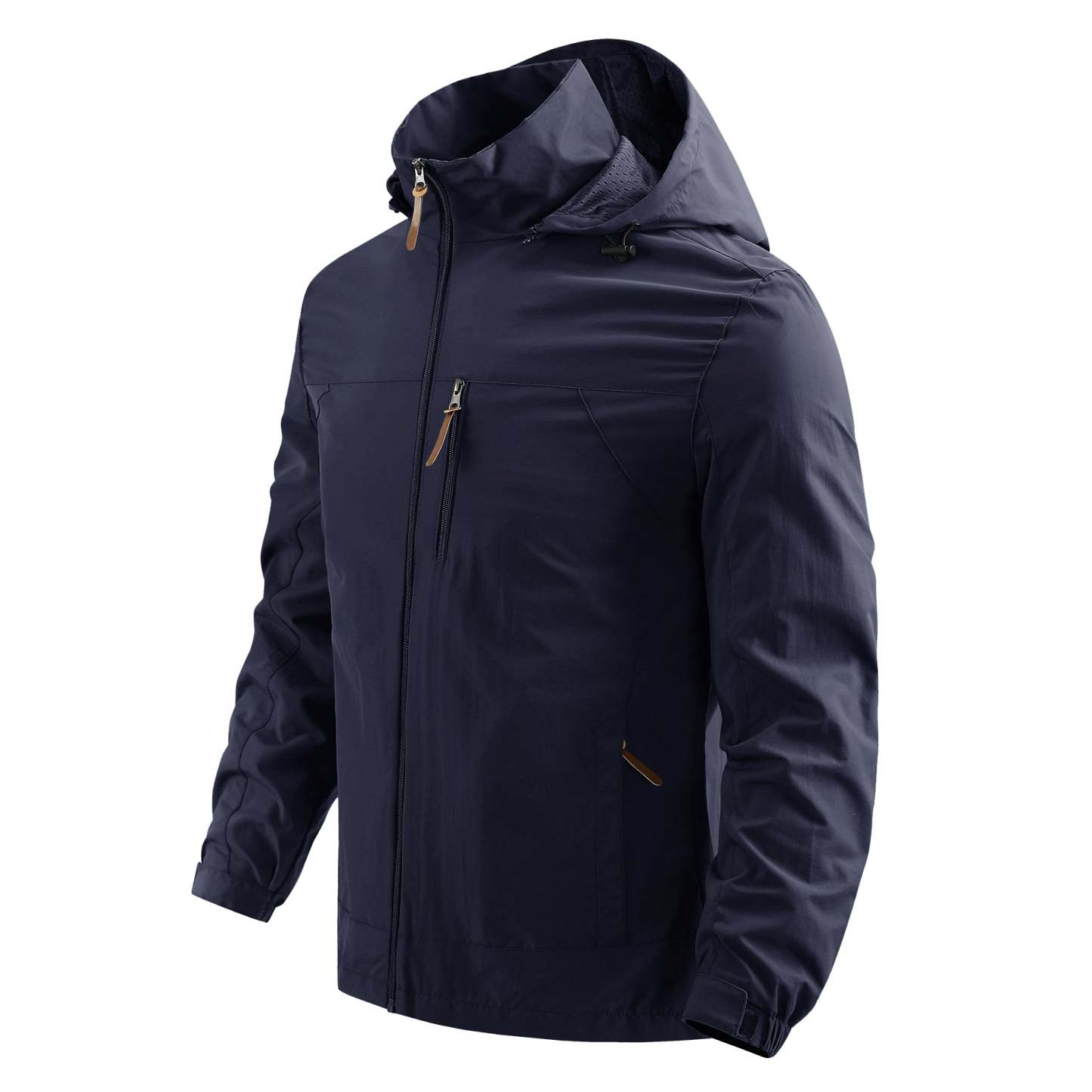 SWISSWELL Men's Hooded Windbreaker Top Thin Jacket -ZPK006989|Swisswell