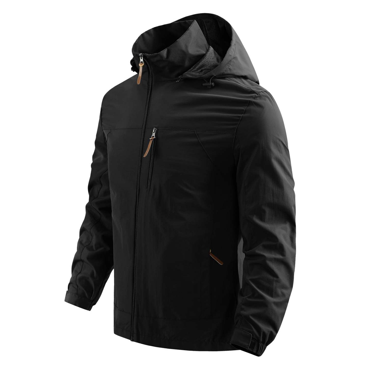 SWISSWELL Men's Hooded Windbreaker Top Thin Jacket -ZPK006989|Swisswell