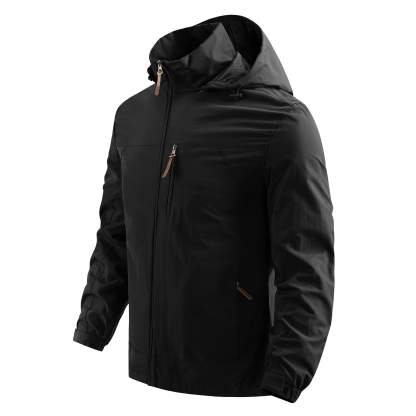 SWISSWELL Men's Hooded Windbreaker Top Thin Jacket -ZPK006989|Swisswell