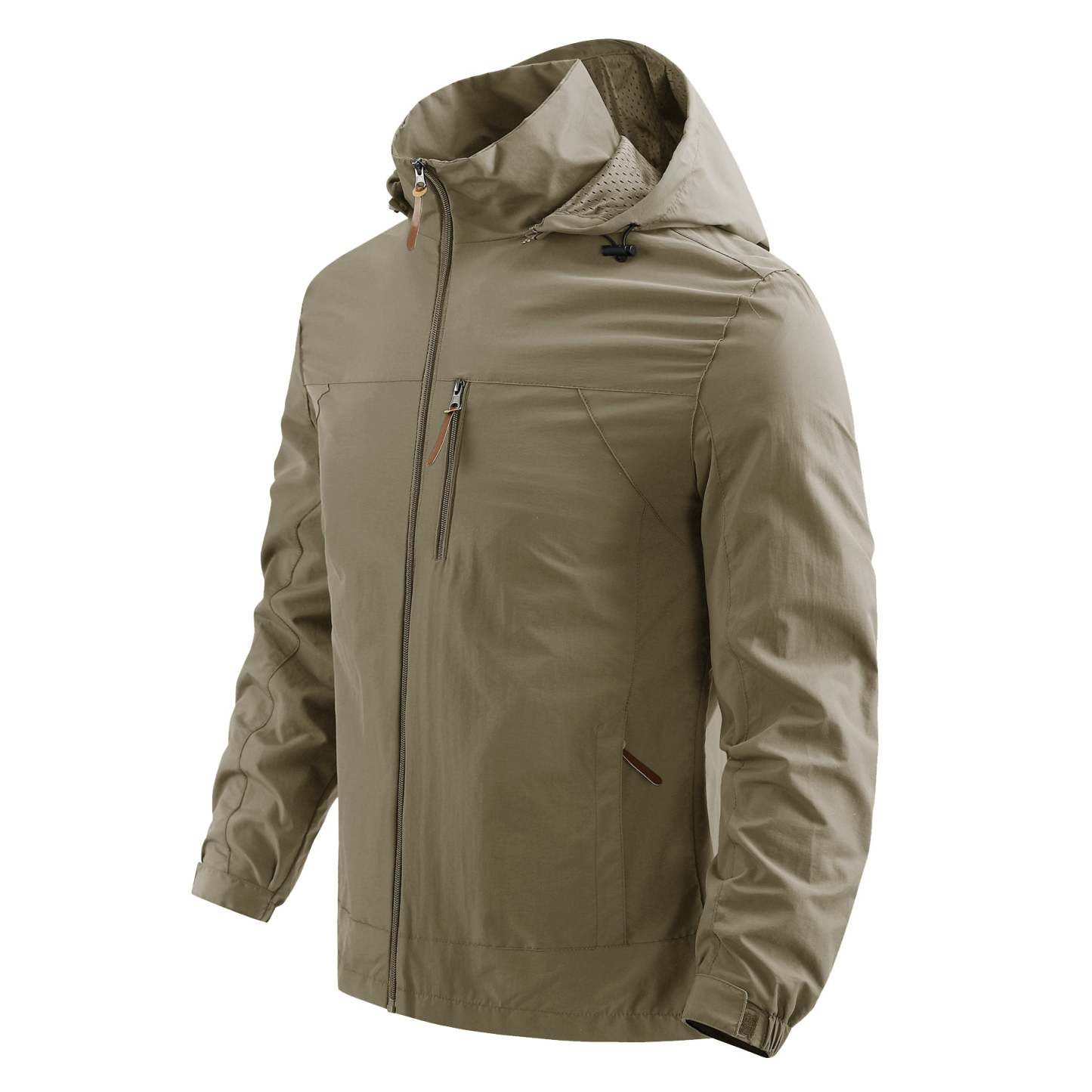 SWISSWELL Men's Hooded Windbreaker Top Thin Jacket -ZPK006989|Swisswell