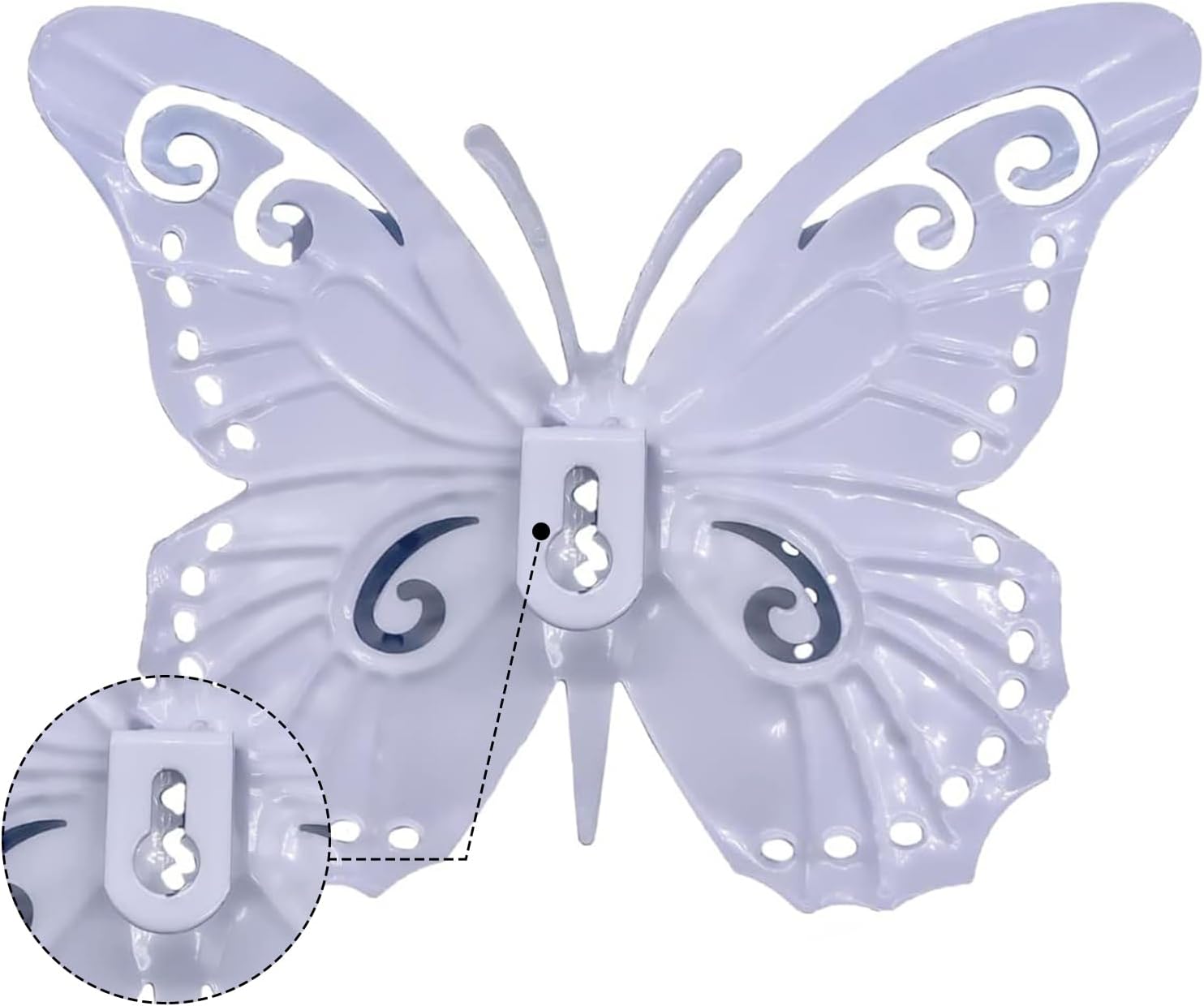 SWISSWELL Metal Butterfly Wall Decor-6.5" Outdoor Fence Wall Art Decor